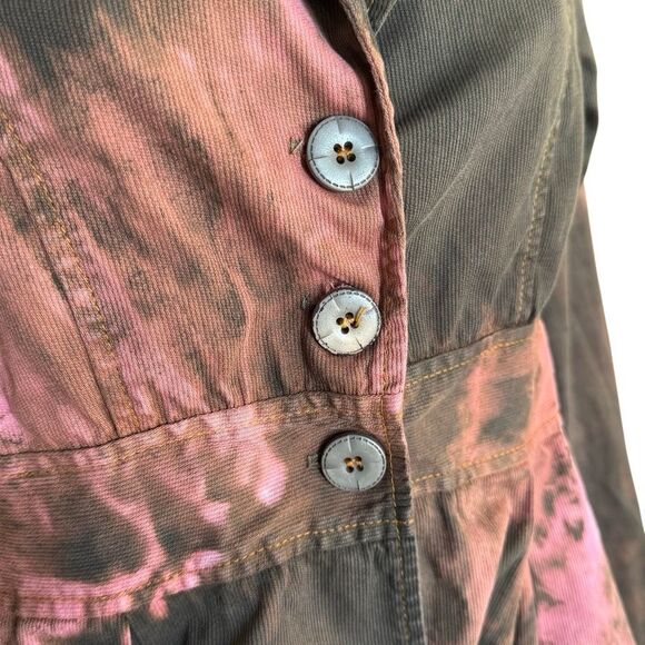 Reworked Vintage Y2K SoleMio Grunge Peplum Jacket L - Picture 3 of 8